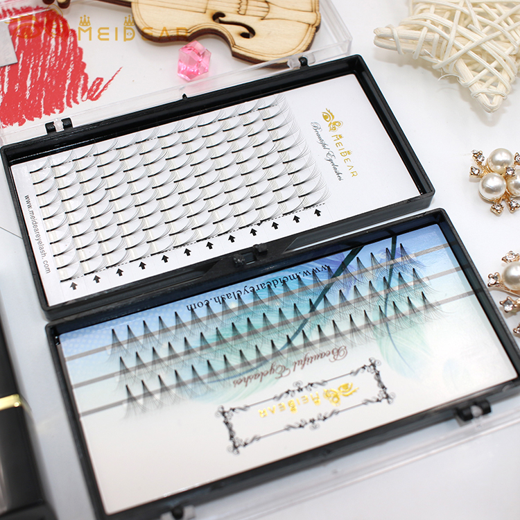 Distributor supply own brand premade fans volume eyelash extension thickness 0.05 0.10 0.15mm